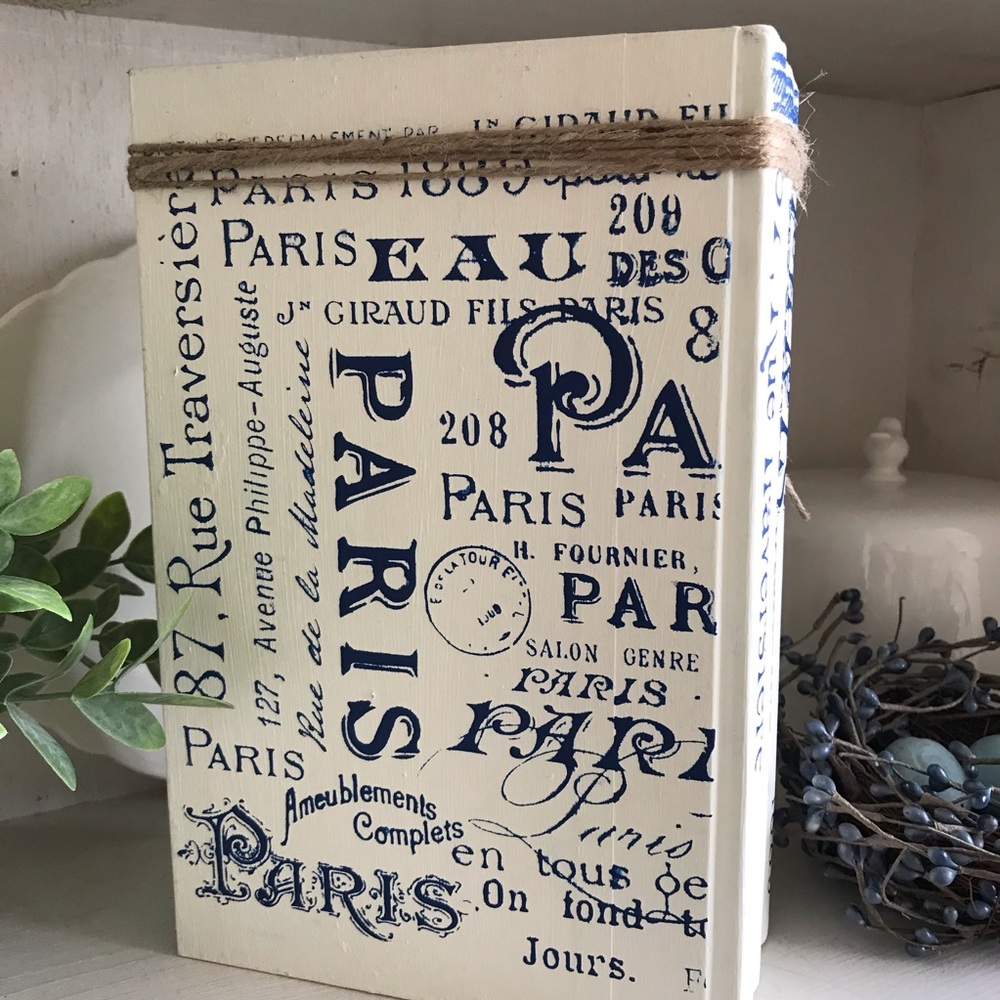 Handcrafted Distressed Up Styled Book Stack - Picture 4 of 8
